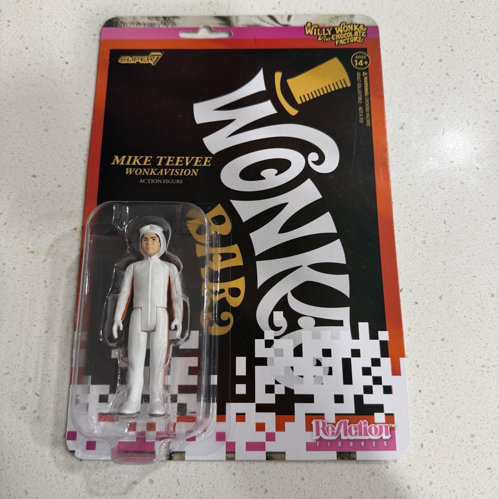 Super7 Willy Wonka Mike Teevee Wonkavision ReAction Action Figure NEW